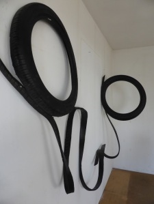 ART INSTALATION, out of cut tires